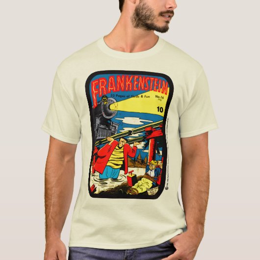 1940's Frankenstein Grappig Comic T-Shirt (Voorkant)