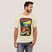 1940's Frankenstein Grappig Comic T-Shirt (Voorkant volledig)