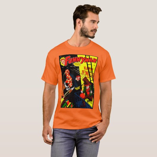 1940's 'FUNNYMAN' Comic T-Shirt (Voorkant volledig)