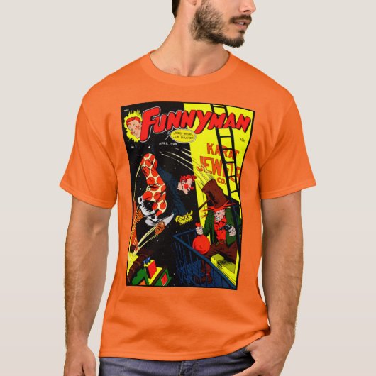 1940's 'FUNNYMAN' Comic T-Shirt (Voorkant)