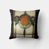 1940's GLAS IN LOOD PILLOW..AMERICAN MOJO Kussen (Achterkant)