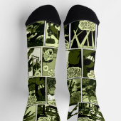 1940's Green Lama Comic Strip Socks Sokken (Top)