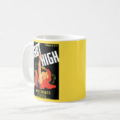 1940s groentestiket Foot High Forces Koffiemok (Voorkant links)