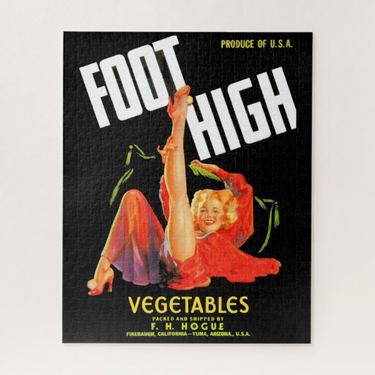 1940s groentestiket Foot High Forces Legpuzzel (Verticaal)