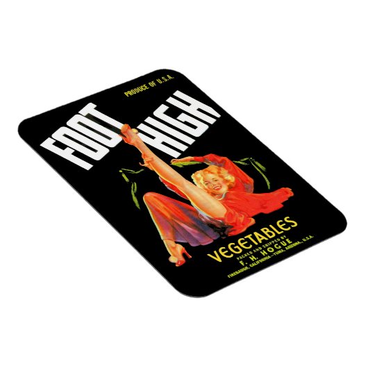 1940s groentestiket Foot High Forces Magneet (Rechterzijde)
