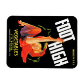 1940s groentestiket Foot High Forces Magneet (Horizontaal)