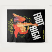 1940s groentestiket Foot High Forces Wandkleed (Voorkant (horizontaal))