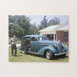 1940's Grote Blauwe  Classic Auto Legpuzzel