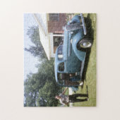 1940's Grote Blauwe  Classic Auto Legpuzzel (Verticaal)