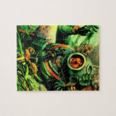 1940s illustratie onderzeese duiker legpuzzel (Horizontaal)