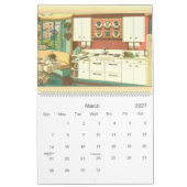 1940s Keukenhuis , 12 maanden Kalender (Mar 2027)