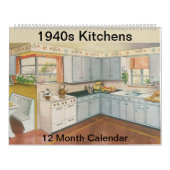 1940s Keukenhuis , 12 maanden Kalender (Hoes)