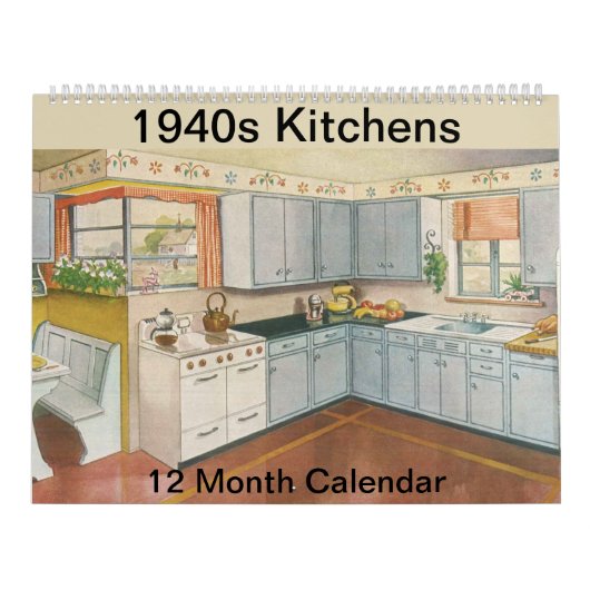 1940s Keukenhuis , 12 maanden Kalender (Hoes)