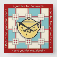 1940s Keukenpatroon w / gele theepot