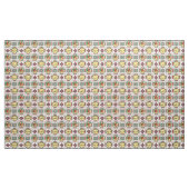 1940s Keukenpatroon w / Gele theepotten Stof (Yard (91,4 cm))