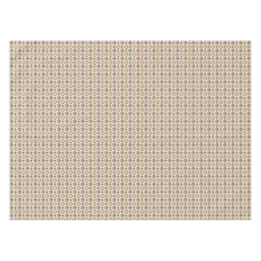 1940s Kitchen Pattern w/Yellow Teapots 52" x 70" Tafelkleed (Voorkant (Horizontaal))