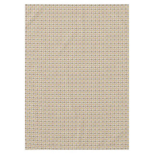 1940s Kitchen Pattern w/Yellow Teapots 60" x104" Tafelkleed (Voorkant)