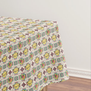 1940s Kitchen Pattern w/Yellow Teapots 60" x 84" Tafelkleed