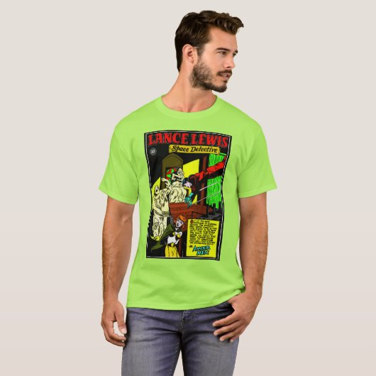 1940's Lance Lewis: Space Detective T-Shirt (Voorkant volledig)