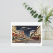 1940s Norristown's Main Street Briefkaart (Staand voorkant)