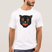 1940s ontwerp zwarte kat t-shirt (Voorkant)