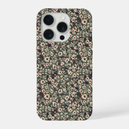 1940s Oorlogstijd Bloemensprig Vintage Patroon(L) iPhone 15 Pro Case