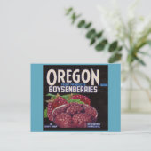 1940s Oregon Boysenbessen kan labelen Briefkaart (Staand voorkant)