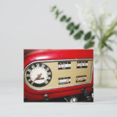 1940s Pickup Truck's Dashboard & Gauges Briefkaart (Staand voorkant)