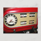 1940s Pickup Truck's Dashboard & Gauges Briefkaart (Voorkant)