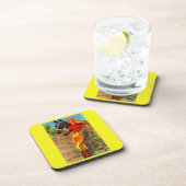 1940s pin-up gal and horse drankjes onderzetter (Rechterzijde)