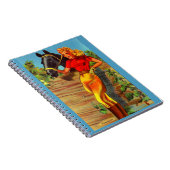 1940s pin-up gal and horse notitieboek (Rechterzijde)