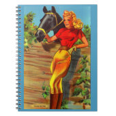 1940s pin-up gal and horse notitieboek (Voorkant)