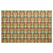1940s pin-up gal and horse print stof (Fat Quarter)
