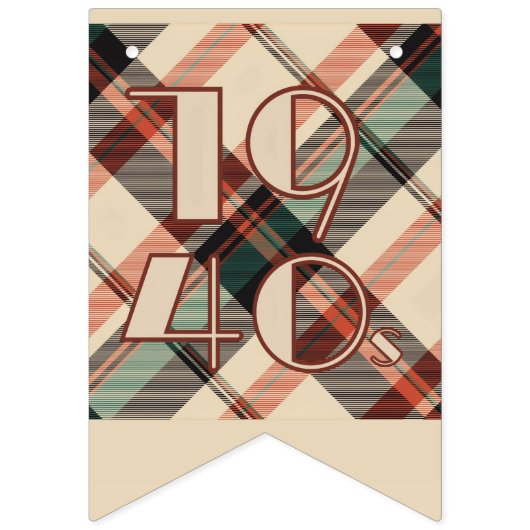 1940s Plaid Banner (Tweede vlag)