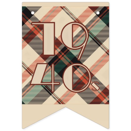 1940s Plaid Banner (Derde vlag)