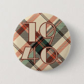 1940s Plaid Button (Voorkant)