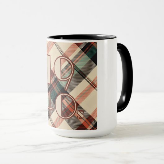 1940s Plaid Combo Mok (Voorkant rechts)