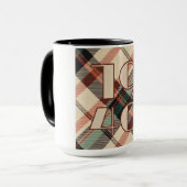 1940s Plaid Combo Mok (Voorkant links)