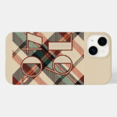 1940s Plaid iPhone 14 Hoesje (Achterkant (horizontaal))