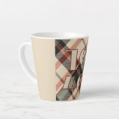1940s Plaid Latte Mok (Linkerhoek)