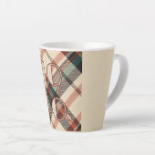 1940s Plaid Latte Mok (Rechterhoek)