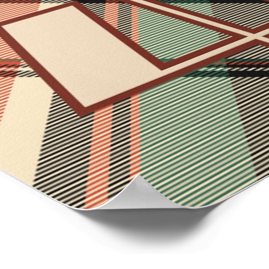 1940s Plaid Sticker Poster (Hoek)