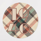 1940s Plaid Stickers (Design 1)
