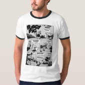 1940's PUDGY Pig ComicStrip T-shirt (Voorkant)