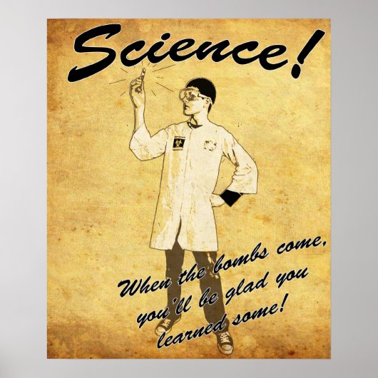 1940s Retro Wetenschappelijke Poster (Voorkant)