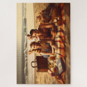 1940's Seaside Love Kust Romance Legpuzzel (Verticaal)