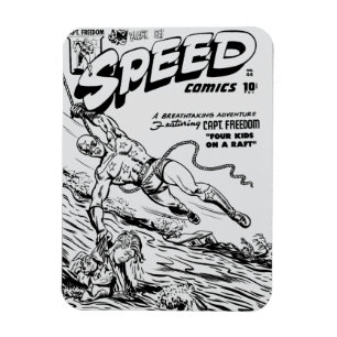 1940's SPEED Comics Flexible Magnet Magneet