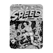 1940's SPEED Comics Flexible Magnet Magneet (Verticaal)