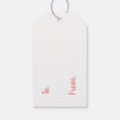 1940s  stro Pet met bloemen Cadeaulabel (Achterkant)