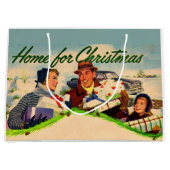 1940s Thuis voor Kerstmis Groot Cadeauzakje (Voorkant)